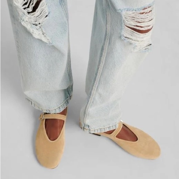 The Row Shoes - NWOT The Row Boheme Suede Mary Jane Flat size 38